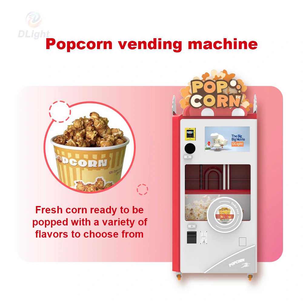 Popcorn vending machine details
