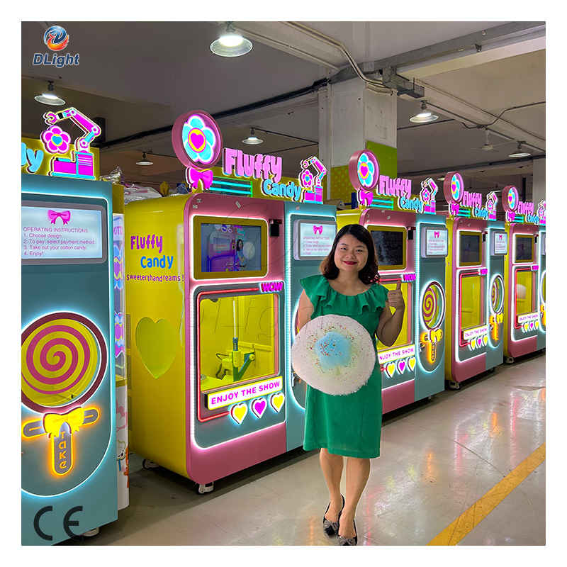 automatic cotton candy vending machine 2022