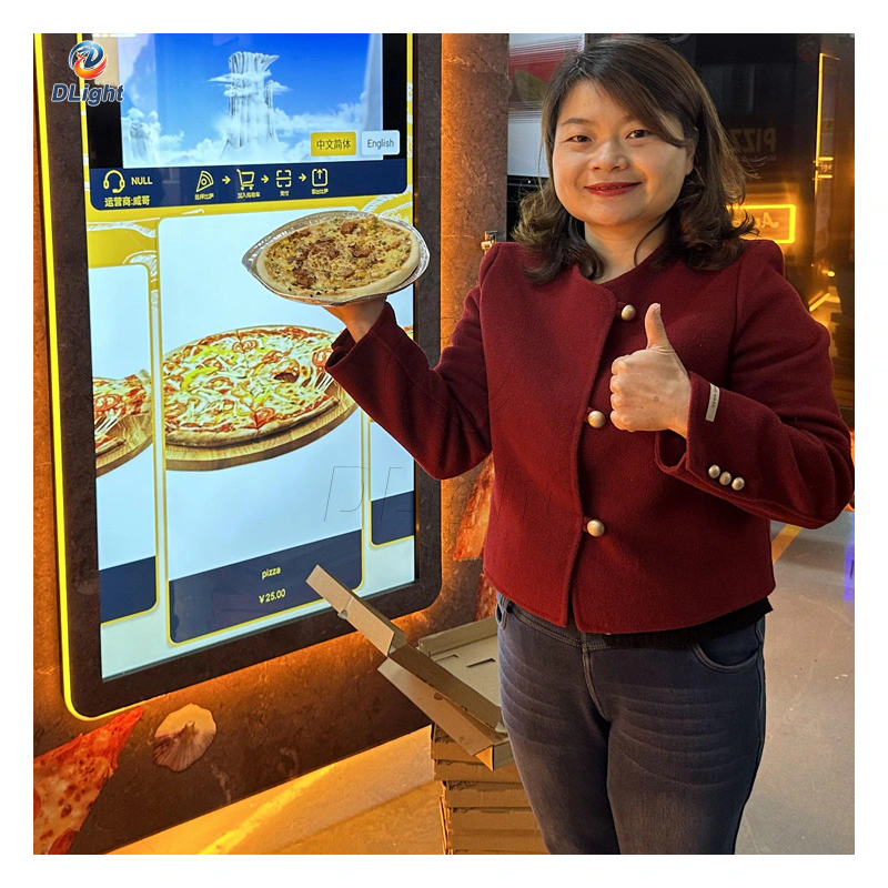 Touch screen pizza vending machine ship to Finland